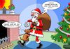 Cartoon: Weihnachtswunsch (small) by Chris Berger tagged hund,rammelt,bein,weihnachtsmann,xmas,christmas,weihnachten