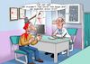 Cartoon: Zeit heilt (small) by Chris Berger tagged arzt,verletzung,sinnsprüche,globuli,homöopathie