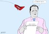 Cartoon: Cameron bereut nichts (small) by Hachfeld tagged brexit david cameron theresa mays schuh