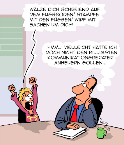 Cartoon: Gute Kommunikation (medium) by Karsten Schley tagged kommunikation,experten,berater,consultants,management,politik,business,wirtschaft,löhne,gehälter,schnäppchen,geiz,gesellschaft,kommunikation,experten,berater,consultants,management,politik,business,wirtschaft,löhne,gehälter,schnäppchen,geiz,gesellschaft