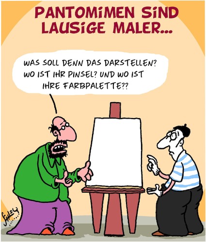 Cartoon: Lausig (medium) by Karsten Schley tagged kunst,künstler,maler,pantomimen,talent,lehrer,kunst,künstler,maler,pantomimen,talent,lehrer