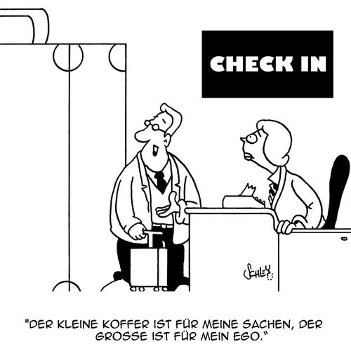 Cartoon: Mein Ego (medium) by Karsten Schley tagged psychologie,selbstvertrauen,ego,reisen,flugreisen,tourismus,psychologie,selbstvertrauen,ego,reisen,flugreisen,tourismus