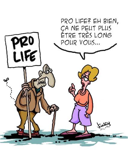 Cartoon: Pro Life (medium) by Karsten Schley tagged avortement,droits,des,femmes,autodetermination,age,politique,medicale,avortement,droits,des,femmes,autodetermination,age,politique,medicale