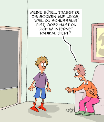 Cartoon: Radikalisiert??!! (medium) by Karsten Schley tagged internet,jugend,religion,radikalisierung,politik,extremismus,darknet,kriminalität,jugendschutz,technik,gesellschaft,social,media,internet,jugend,religion,radikalisierung,politik,extremismus,darknet,kriminalität,jugendschutz,technik,gesellschaft,social,media