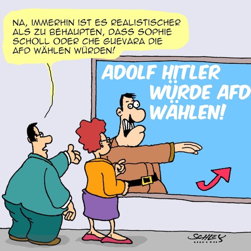 Cartoon: Realistisch (medium) by Karsten Schley tagged wahlen,politik,rechtsextremismus,afd,gesellschaft,deutschland,wahlwerbung,ethik,wahlen,politik,rechtsextremismus,afd,gesellschaft,deutschland,wahlwerbung,ethik