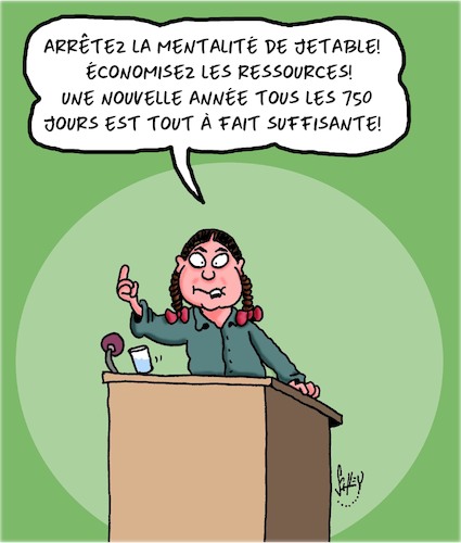 Cartoon: Ressources (medium) by Karsten Schley tagged ressources,greta,environnement,climat,politique,ressources,greta,environnement,climat,politique