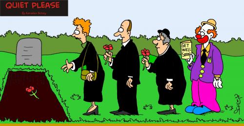 Cartoon: R.I.P. (medium) by Karsten Schley tagged funeral,life