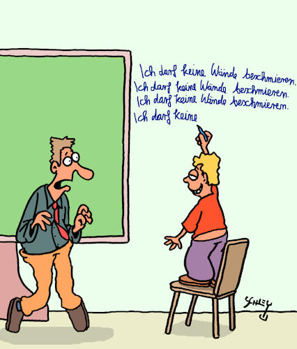 Schüler und Lehrer