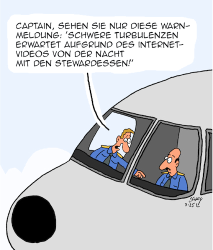 Cartoon: Schwere Turbulezen (medium) by Karsten Schley tagged verkehr,flugreisen,piloten,stewardessen,ehe,beziehungen,liebe,männer,frauen,seitensprung,gesellschaft,verkehr,flugreisen,piloten,stewardessen,ehe,beziehungen,liebe,männer,frauen,seitensprung,gesellschaft