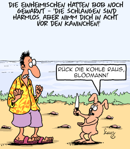 Cartoon: WARNUNG!! (medium) by Karsten Schley tagged urlaub,strand,medien,tourismus,tiere,kriminalität,natur,urlaub,strand,medien,tourismus,tiere,kriminalität,natur
