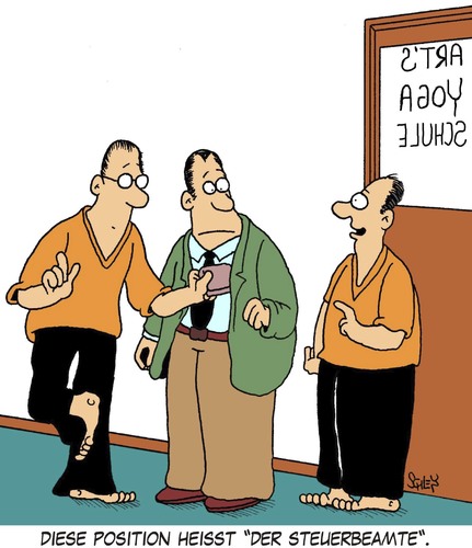 Cartoon: Yoga (medium) by Karsten Schley tagged steuern,yoga,politik,wirtschaft,arbeitnehmer,steuerpolitik,abgaben,steuern,yoga,politik,wirtschaft,arbeitnehmer,steuerpolitik,abgaben,beamter,steuerbeamte,arbeit,job