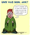 Cartoon: AKK - Die Neue (small) by Karsten Schley tagged akk,cdu,vorsitzende,wahlen,erneuerung,kandidaten,politiker,frauen,deutschland,gesellschaft
