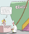 Cartoon: Alle an Bord! (small) by Karsten Schley tagged reisen,urlaub,kreuzfahrten,tourismus,komfort,meer,gesellschaft