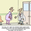 Cartoon: AMEN!!! (small) by Karsten Schley tagged gesundheit,krankenhäuser,ärzte,patienten,business,wirtschaft,krankenversicherungen,medizin,versicherungen,operationen