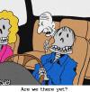 Cartoon: Are we there yet? (small) by Karsten Schley tagged traffic