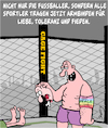 Cartoon: Armbinden für Sportler (small) by Karsten Schley tagged sport,politik,meinung,mode,trends,armbinden,medien,gesellschaft