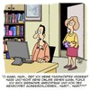 Cartoon: Ausgestoßen (small) by Karsten Schley tagged pc,computer,technik,internet,passwörter,kommunikation,männer,frauen,liebe,familie