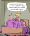 Cartoon: Bettgeschichten... (small) by Karsten Schley tagged männer,frauen,beziehungen,sex,funktionsstörungen,medizin,gesundheit,facebook