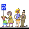 Cartoon: BUS (small) by Karsten Schley tagged busse,transport,öpn,verkehrsmittel,familie,erziehung,kinder,männer,frauen,beziehungen,dating