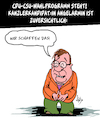 Cartoon: CDU-CSU-Kanzlerkandidat-in (small) by Karsten Schley tagged cdu,csu,laschet,merkel,wahlprogramm,wahlen,politik,söder,gesellschaft,wirtschaft,umwelt,soziales,geld,europa,deutschland