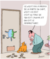 Cartoon: Chats (small) by Karsten Schley tagged psychologie,animaux,domestiques,relations,nature,chats
