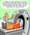 Cartoon: Computertomographie (small) by Karsten Schley tagged gesundheit,ärzte,patienten,untersuchungen,computertomographie,röntgen,krankenhäuser,technik,gesellschaft