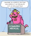Cartoon: Congres Medical (small) by Karsten Schley tagged medecins,recherche,sante,politique,specialistes,congres,hallucinations