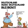 Cartoon: Deutschland!! (small) by Karsten Schley tagged deutsch,deutschland,bayern,ausgrenzung,rechtsextremismus,politik,demokratie,gesellschaft