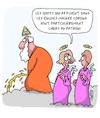 Cartoon: Dieu aime les idiots (small) by Karsten Schley tagged religion,dieu,eglises,corona,sante,politique,societe