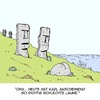 Cartoon: Eine Laune hat der wieder... (small) by Karsten Schley tagged psychologie,gemüt,laune,einstellung,geschichte,historisches,osterinseln,gefühl
