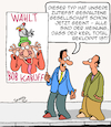 Cartoon: Einigkeit!! (small) by Karsten Schley tagged politik,gesellschaft,deutschland,europa,spaltung,vereinigung,wahlen,wählerinnen,demokratie