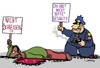 Cartoon: Freund und Helfer?! (small) by Karsten Schley tagged usa,polizei,polizeigewalt,tod,rassismus,afroamerikaner,waffen,verbrechen,gewalt,demokratien,politik