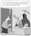 Cartoon: Gehaltskürzung (small) by Karsten Schley tagged business,gehälter,büro,feierabend,arbeitszeit,gehaltskürzung,wirtschaft,arbeitgeber,arbeitnehmer,gesellschaft,tod