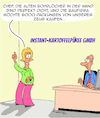 Cartoon: Gesunde Lebensmittel (small) by Karsten Schley tagged essen,ernährung,lebensmittel,gesundheit,industrie,bau,renovierungen,wirtschaft,business,gesellschaft,medien