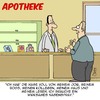 Cartoon: Gute Besserung! (small) by Karsten Schley tagged gesundheit,medizin,apotheken,pharma,medikamente,leben,arbeit,business,wirtschaft,jobs