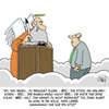Cartoon: Himmel!! (small) by Karsten Schley tagged leben,tod,religion,christentum,geld,miete,pleite,business,gott,himmel,hölle,teufel
