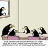 Cartoon: Individualität (small) by Karsten Schley tagged business,wirtschaft,jobs,arbeit,arbeitslosigkeit,büro,arbeitgeber,arbeitnehmer,gesellschaft,tiere,pinguine