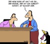 Cartoon: Kalt (small) by Karsten Schley tagged arbeit,argeitgeber,arbeitnehmer,business,karriere,jobs,tiere