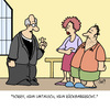 Cartoon: Kein Umtausch!! (small) by Karsten Schley tagged ehe,liebe,kirche,religion,männer,frauen,heirat,kundenrechte,business,wirtschaft,umtausch,gesellschaft