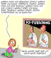 Cartoon: KI-Forschung (small) by Karsten Schley tagged ki,kinder,kinderfragen,forschung,technik,fortschritt,chatbots,internet,computer,smartphones,wissenschaft,gesellschaft,politik
