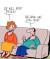 Cartoon: Kommunikation (small) by Karsten Schley tagged ehe,liebe,beziehungen,familie,kommunikation,männer,frauen,empathie