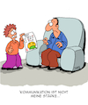 Cartoon: Kommunikation (small) by Karsten Schley tagged schule,bildung,kommunikation,kompetenz,lernen,zensuren,tests,medien,gesellschaft