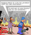 Cartoon: La guerre de Gaza dans les media (small) by Karsten Schley tagged guerre,gaza,politique,israel,palestiniens,mort,civils,medias