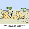 Cartoon: MEATING (small) by Karsten Schley tagged natur,tiere,wildnis,fressen,jagen,löwen,futter,umwelt