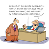 Cartoon: Mit Sicherheit (small) by Karsten Schley tagged paketbomben,post,geschwindigkeit,paketzustellung,sicherheit,kriminalität,politik,servicequalität,beamte,wirtschaft,transport