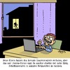 Cartoon: Mobbing (small) by Karsten Schley tagged computer,internet,technik,mobbing,soziales,sozialmedien,jugend,familien