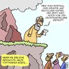 Cartoon: Moses heute... (small) by Karsten Schley tagged mythen,legenden,bibel,religion,christentum,moses,10,gebote,recht,gesetze