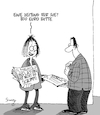 Cartoon: Nicht so schlimm! (small) by Karsten Schley tagged geld,zinsen,medien,inflation,preissteigerungen,verbraucherpreise,armut,politik,wirtschaft,kaufkraft,löhne,nachfrage,regierung,gesellschaft