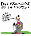Cartoon: Nochmal! (small) by Karsten Schley tagged brexit,uk,europa,politik,eu,verhandlungen,wirtschaft,märkte,business,zölle,import,export