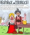Cartoon: Österreich den Österreichern (small) by Karsten Schley tagged strache,österreich,wahlen,rechtsextremismus,populismus,europa,politik,demokratie